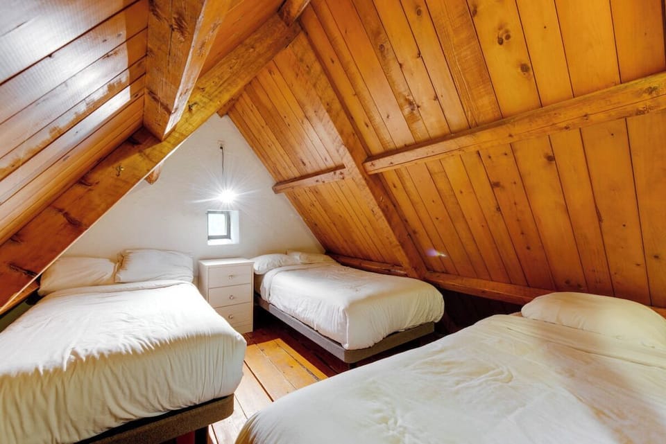 Bedroom 2 : 1 Double bed and 2 single beds (4 people)
