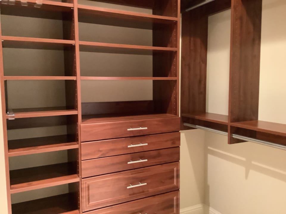 Abundant closet storage in both master en-suites.