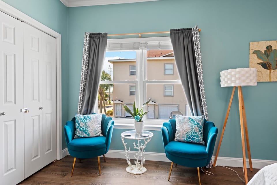 A sun -filled sitting area