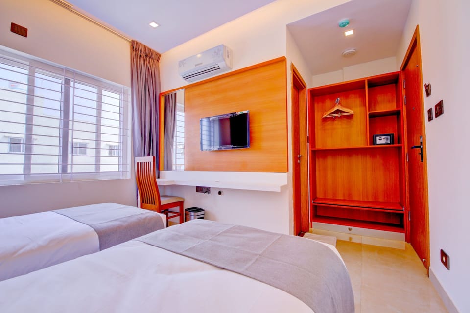 Deluxe Twin Room, Multiple Beds | View from room