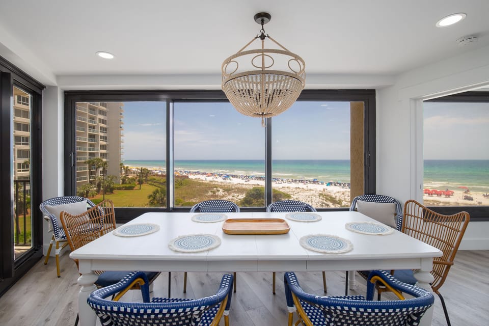 Expansive beach views