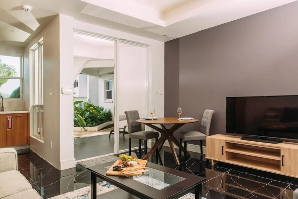 Comfortable dining area for a special occasion.