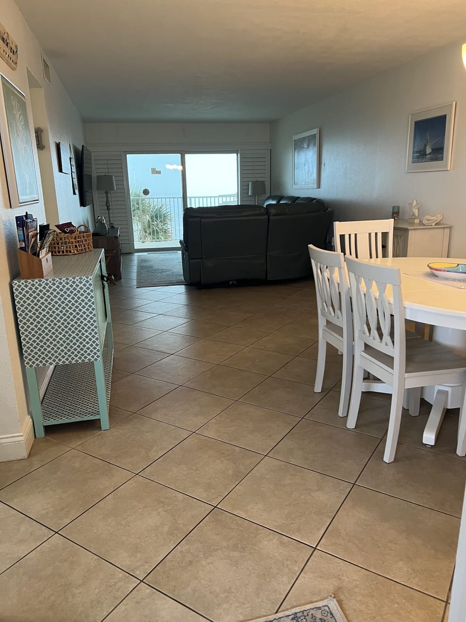 Open floor plan from doorway entryway 
