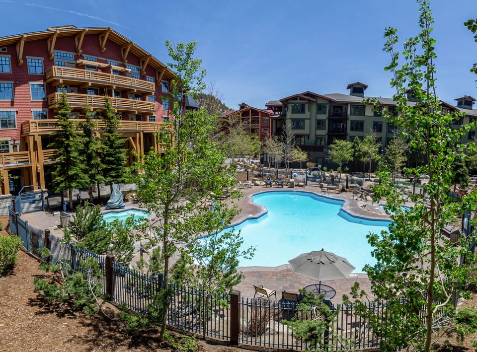 Village year-round heated pool and jacuzzi.