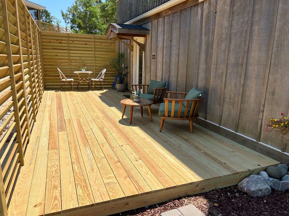 Outdoor seating area