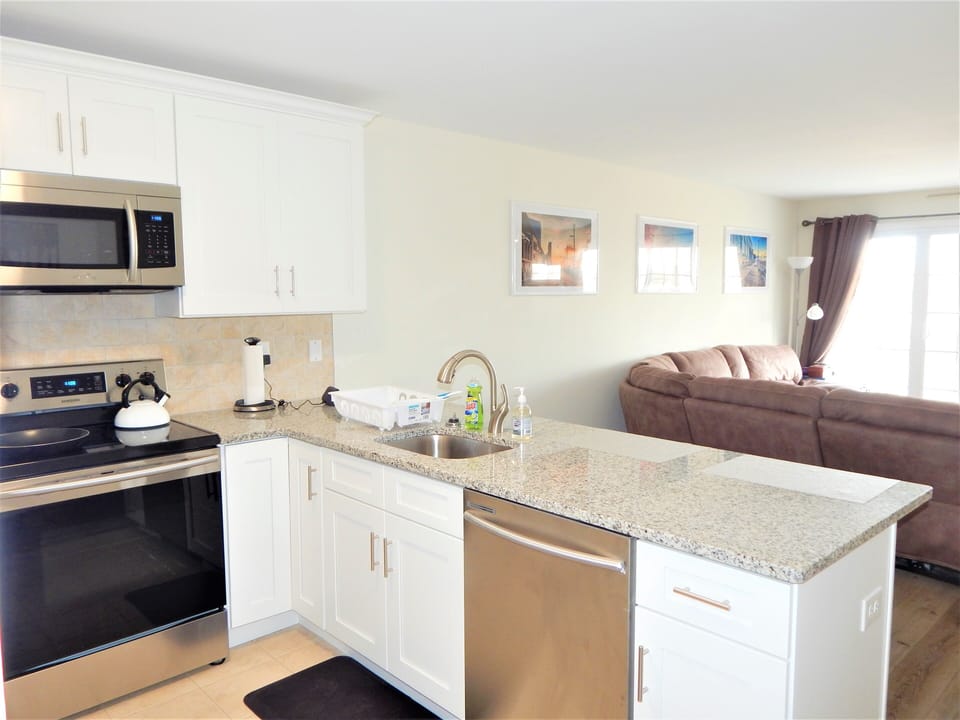 Main floor. Open concept kitchen/den
