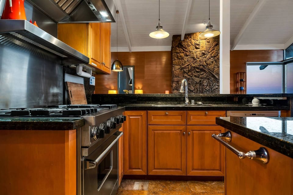 Open Floor Plan Kitchen Dining and Living and 65"SmarTV