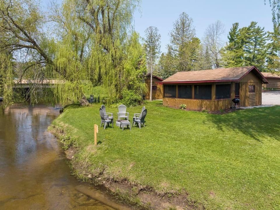 Firepit and seating area