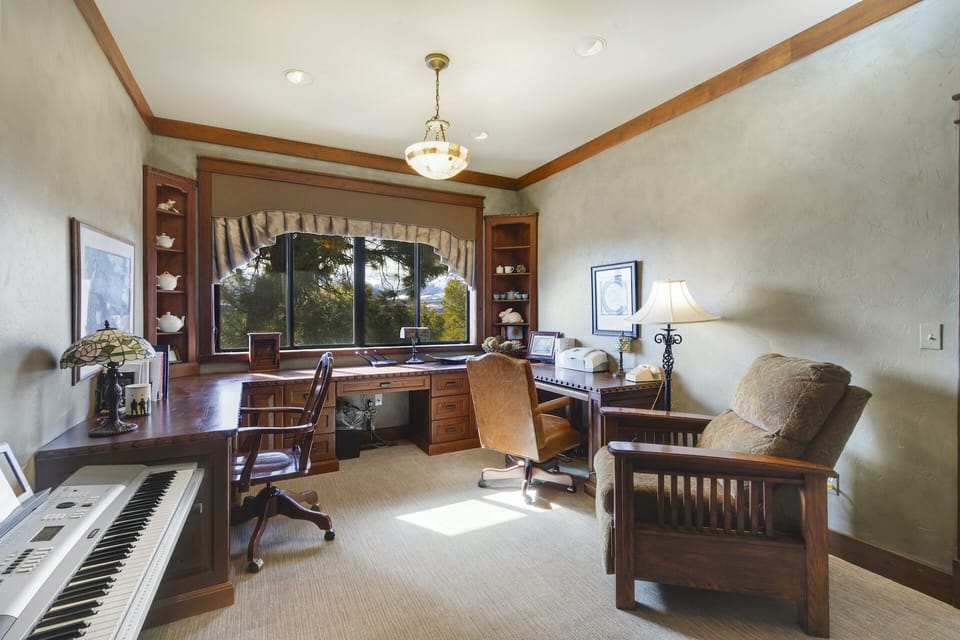 Office Area with Space for Queen Air Mattress