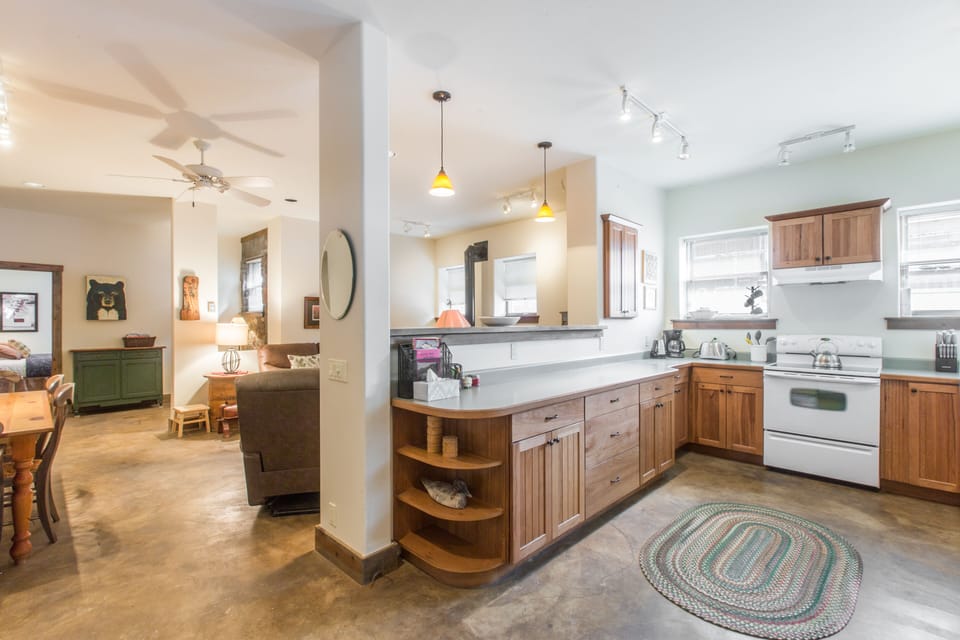 Open Living and Kitchen