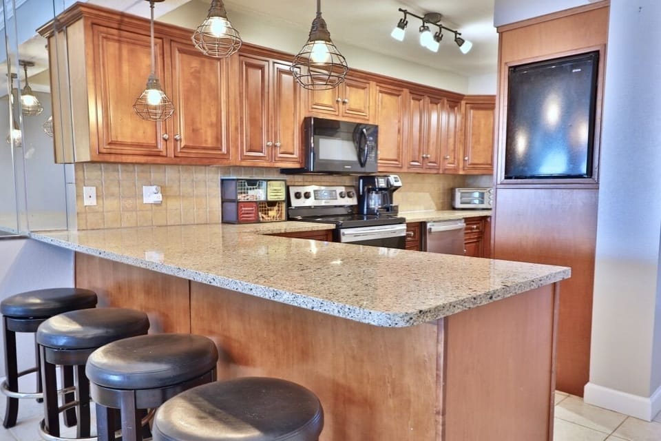 Breakfast bar.