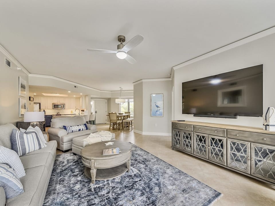 Living Room with Flat Screen TV at 2412 Windsor II