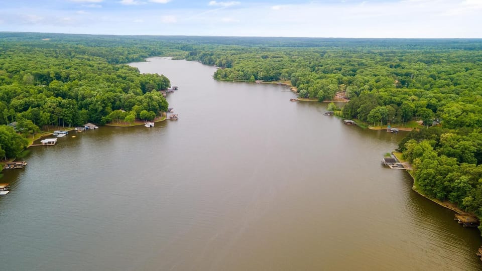 Sky view of the lake