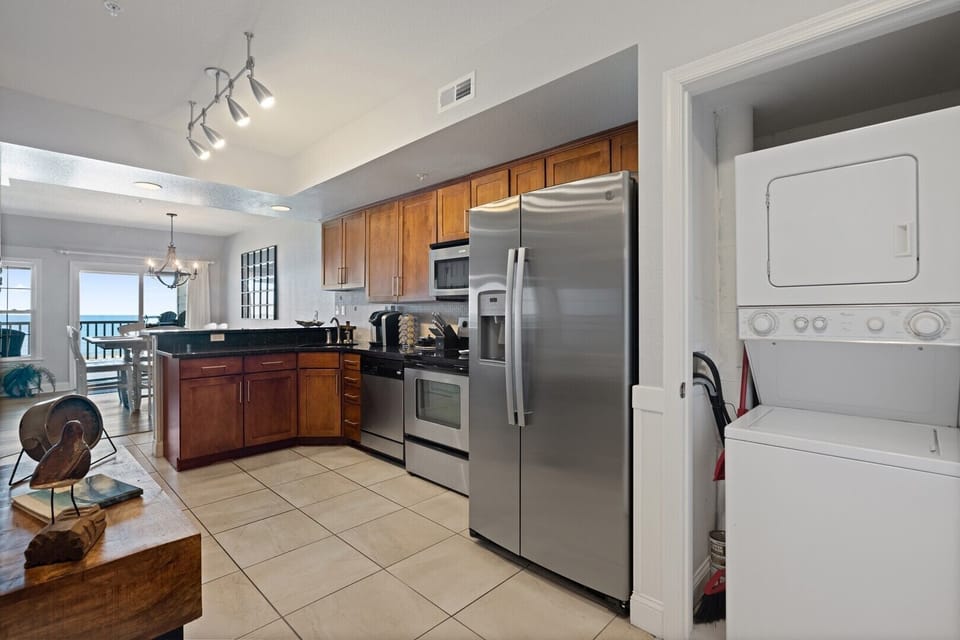 Washer Dryer and Kitchen