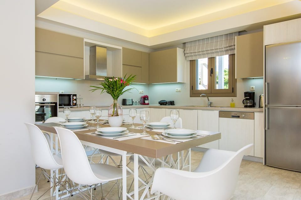 The kitchen provides everything you need for a self-catered family holiday!