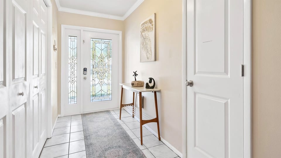 Step into comfort—our inviting entryway sets the tone for a relaxing and stylish stay.