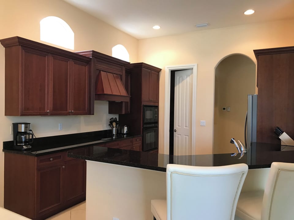 Kitchen and walk-in food pantry 