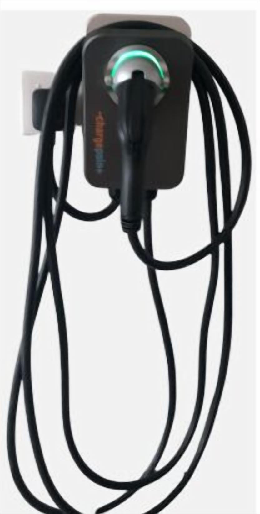 EV charger in garage