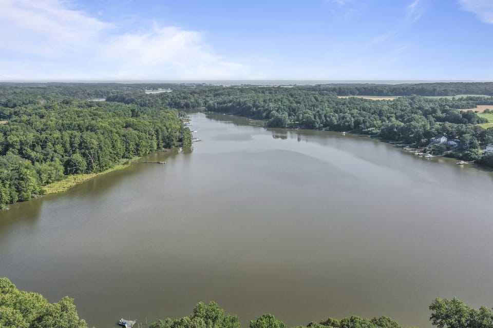 Ariel view of Coan River from above our home.