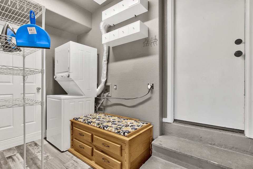 Laundry room; washer and dryer on each floor 
