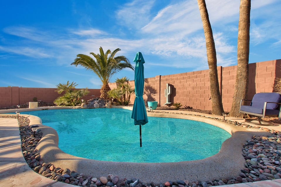 Gated heated pool 