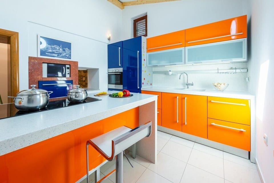 Villa (Three-Bedroom Villa with Swimming Poo) | Private kitchen | Fridge