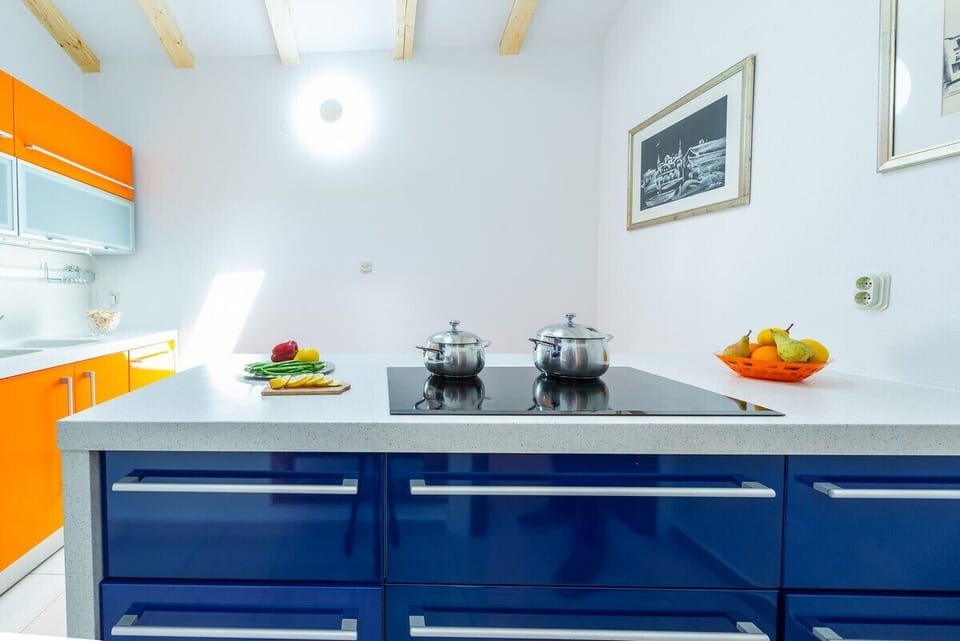 Villa (Three-Bedroom Villa with Swimming Poo) | Private kitchen | Fridge