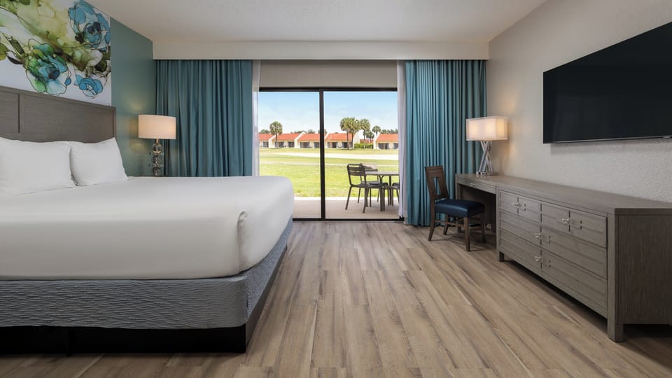 Villa, 3 Bedrooms, Golf View | In-room safe, laptop workspace, blackout drapes, iron/ironing board