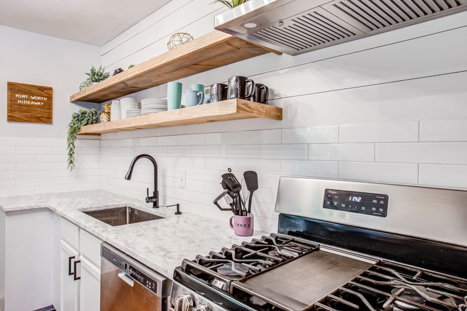 Newly renovated kitchen with everything you need to cook meals!