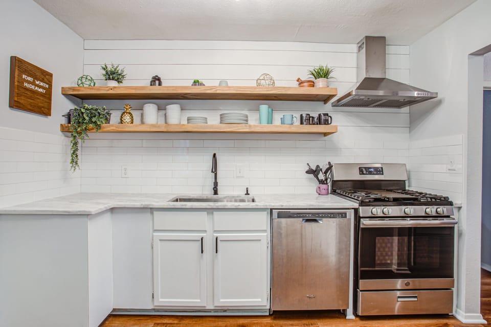 Newly renovated kitchen with everything you need to cook meals!