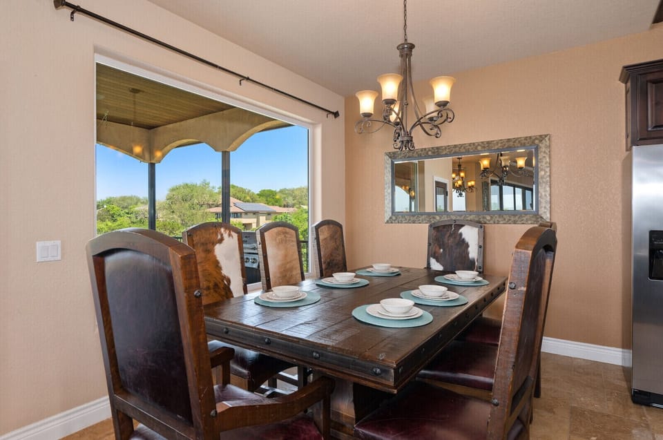 Indoor dining.