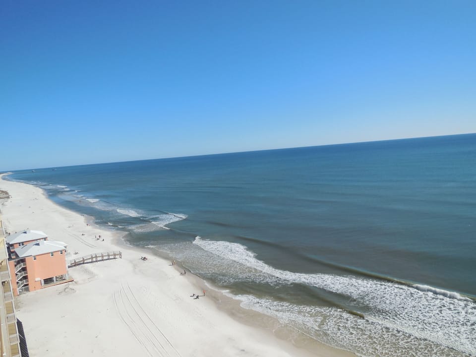 View down the beach to the East
