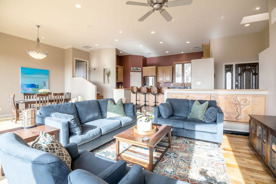 Living room / dining room / kitchen area