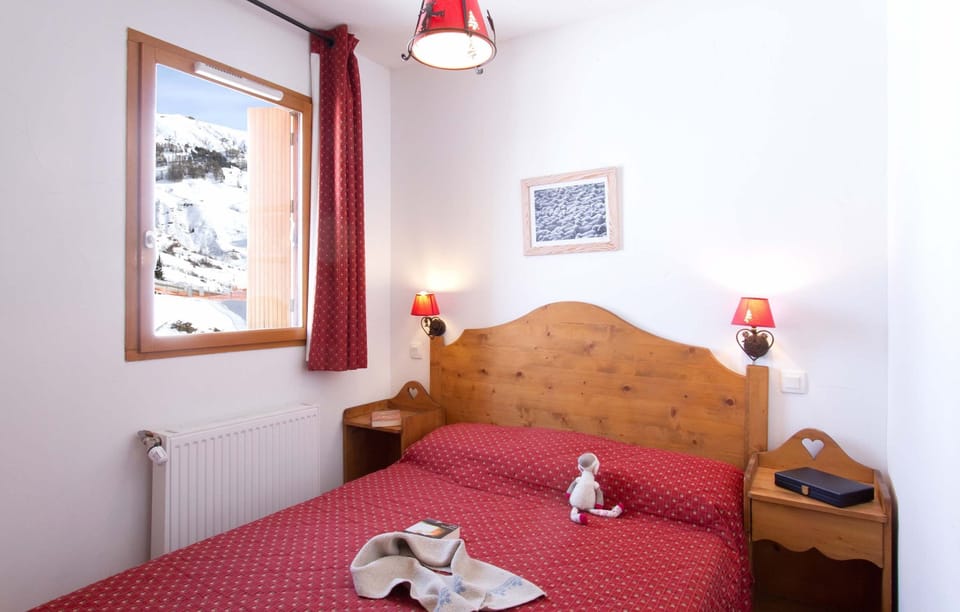 Drift to sleep in a comfortable bed after a wonderful day outside.