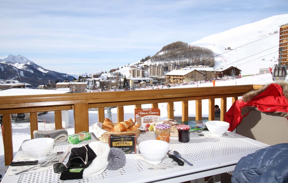 Enjoy some fresh air on the balcony - Views Vary!