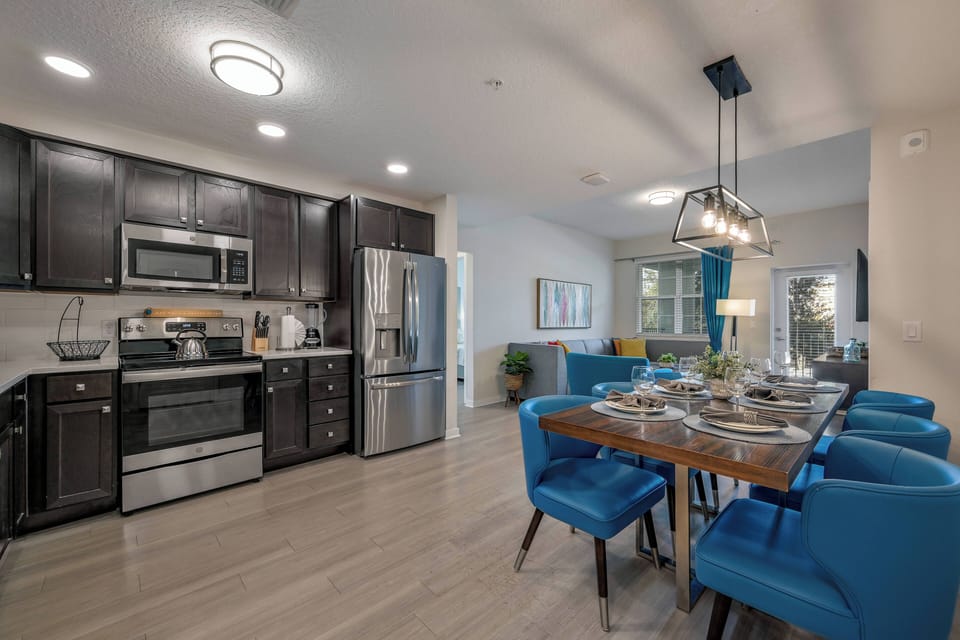Kitchen and dining area