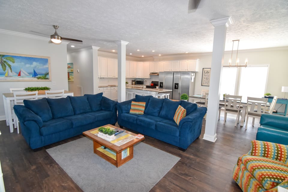 Living room, Kitchen and dining area