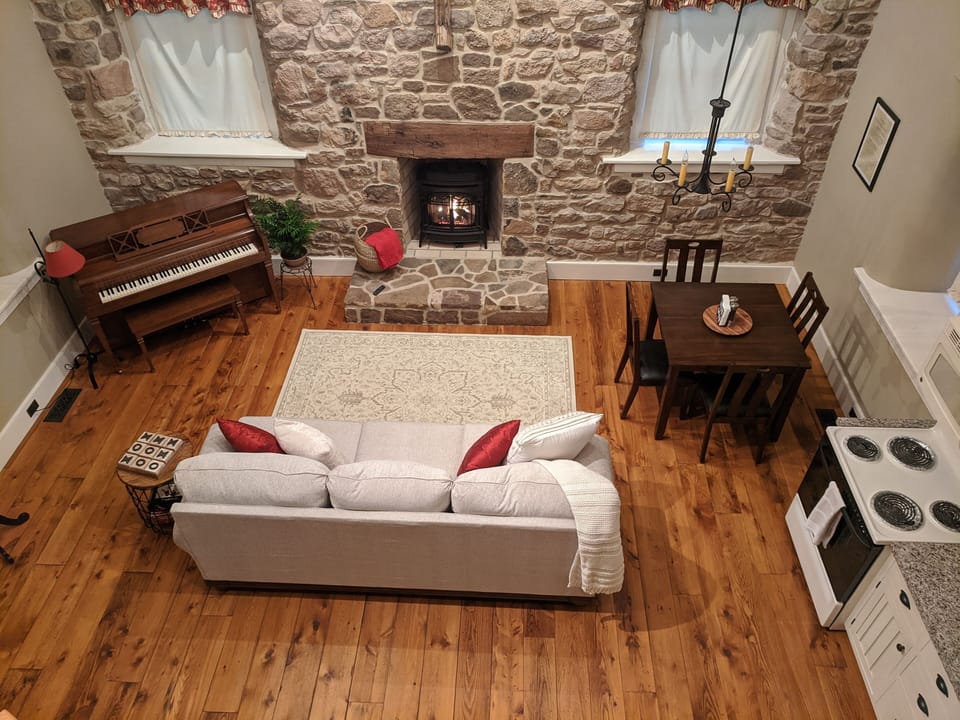 The view from the loft.
