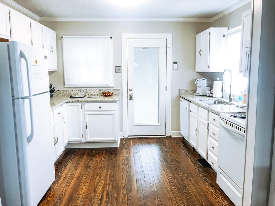 Open kitchen with plenty of counter space