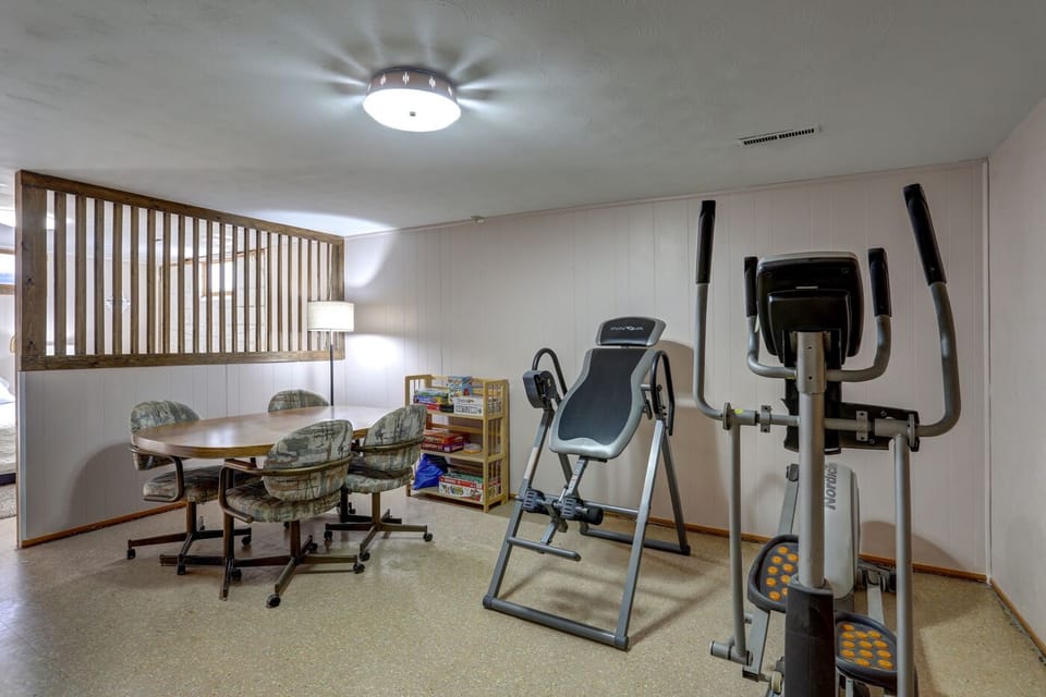 Bonus basement game & workout room w/ elliptical — fun for the whole family!