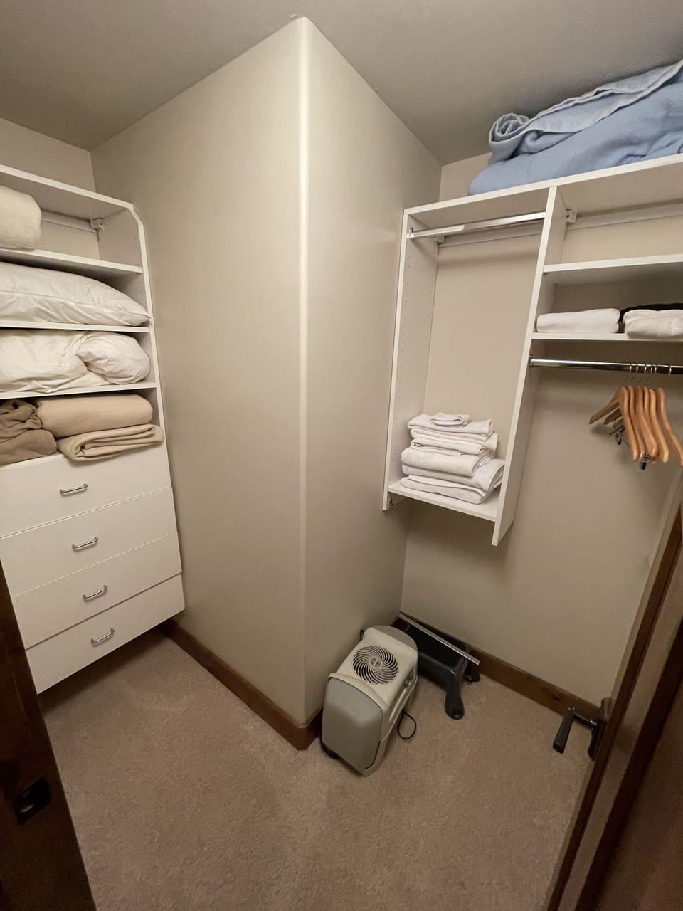 Main floor master bedroom walk in robe