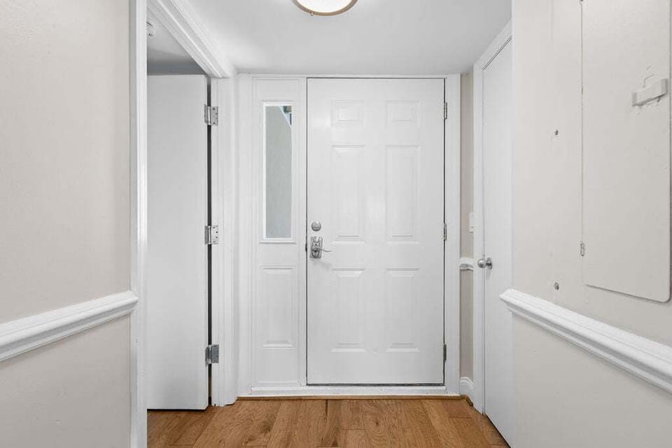 Inside the front door