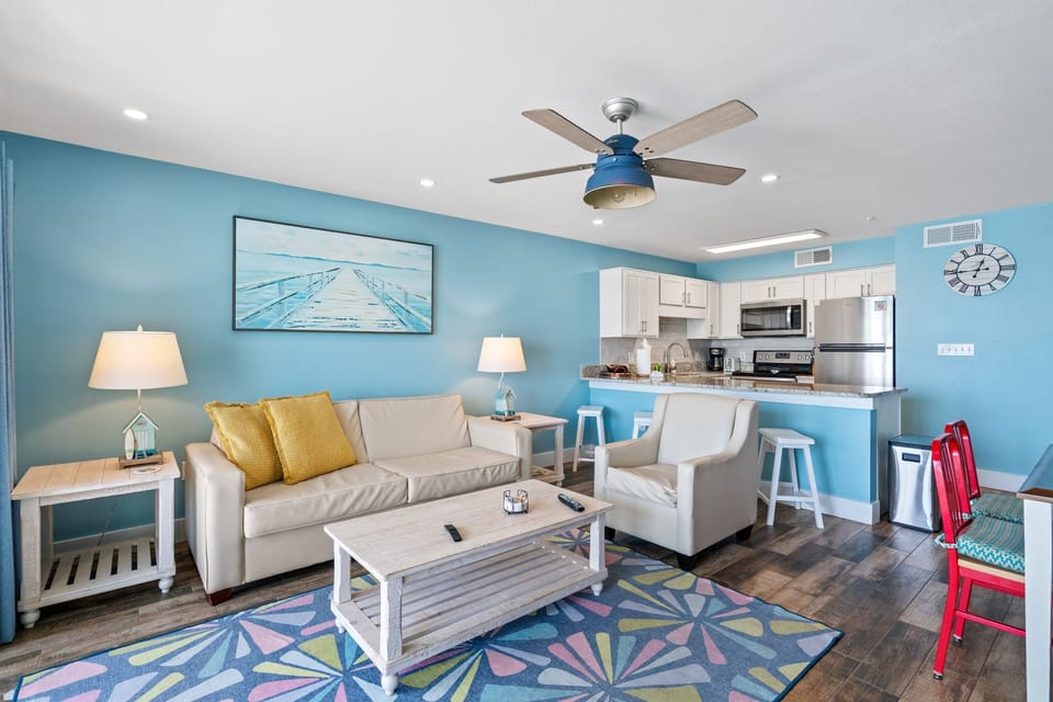 Living Room & Kitchen Areas