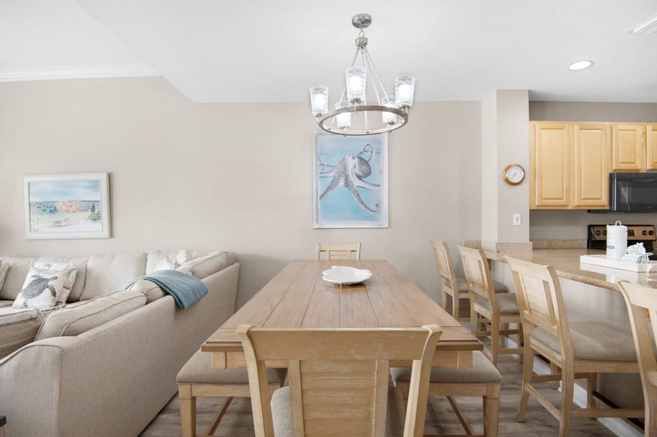 Dining room table plus eat-in bar