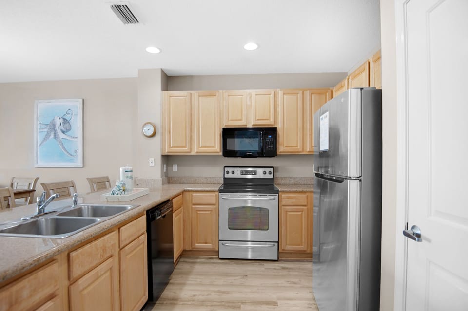 Kitchen has everything your chef needs