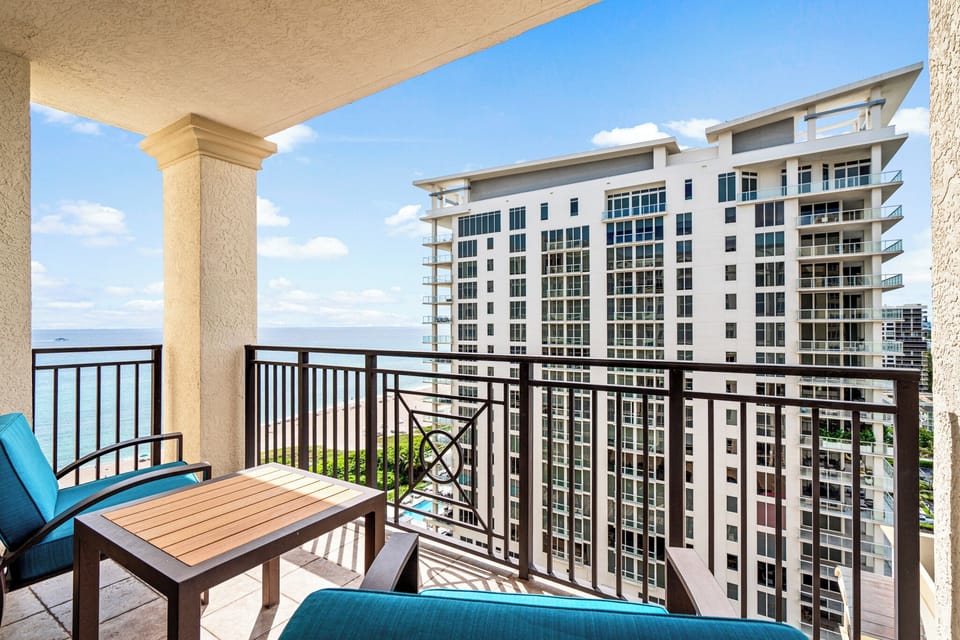Ocean and inlet views on your private balcony