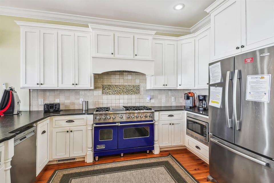 A chef's dream kitchen, fully stocked and loaded.