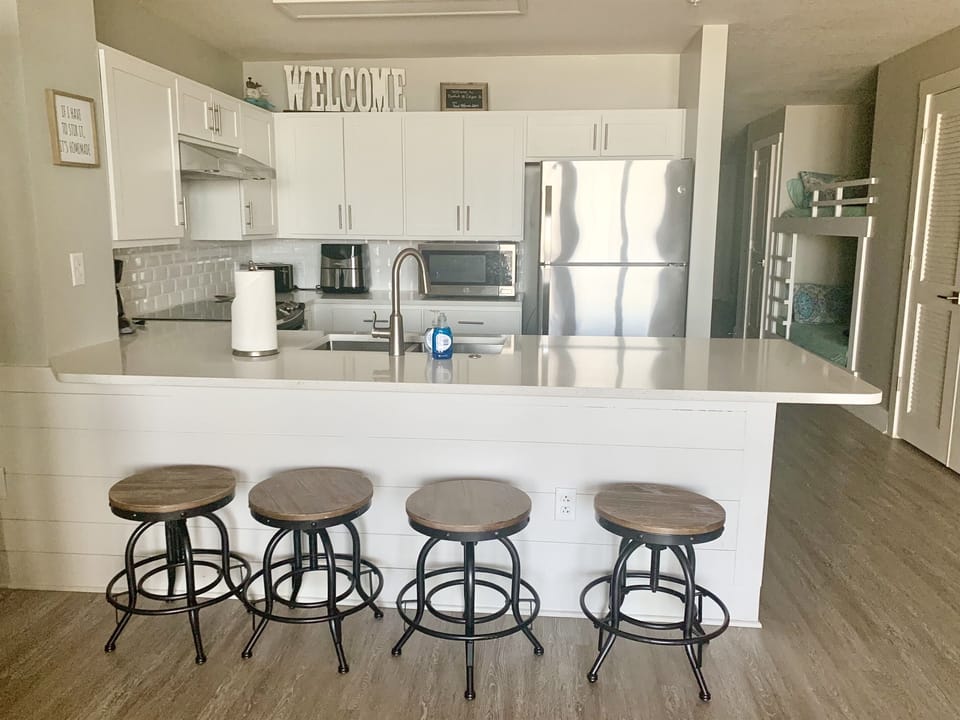 2nd kitchen set up to be wheelchair friendly