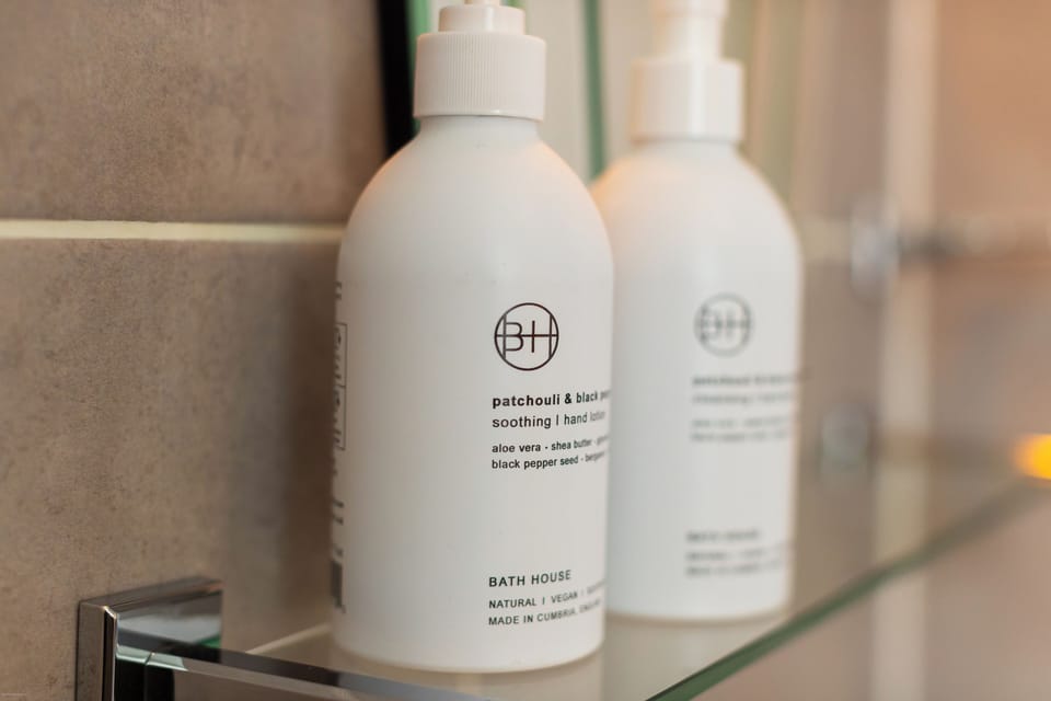 Free toiletries, hair dryer, towels, soap