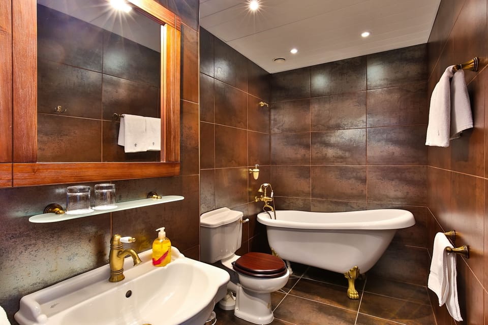 Junior Suite | Bathroom | Hair dryer, towels, soap, shampoo